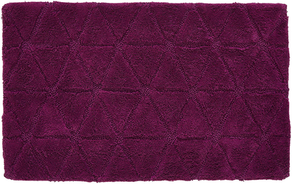 Luxury Diamond Chenille Bath Rug, Non-Slip, Absorbent Plush Bath Mat for Tub, Shower and Bathroom