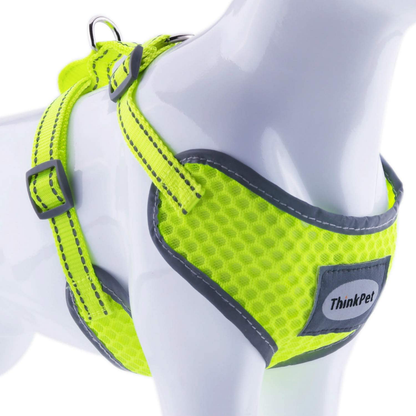 Reflective Breathable Soft Air Mesh No Pull Puppy Harness For Small To Medium Dogs And Cats
