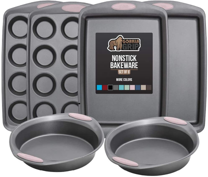 Multipack Gorilla Grip Bakeware Sets, Nonstick, Heavy Duty Carbon Steel