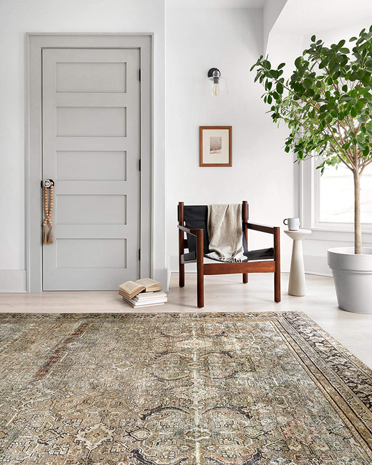 Loloi II Layla LAY-03 Olive Traditional Accent Rug 2'-3" x 3'-9"