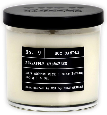 Lulu Candles | Fresh Linen | Luxury Scented Soy Jar Candle | Hand Poured in The USA | Highly Scented & Long Lasting - 2 Pack - 9 Oz. - NO LID