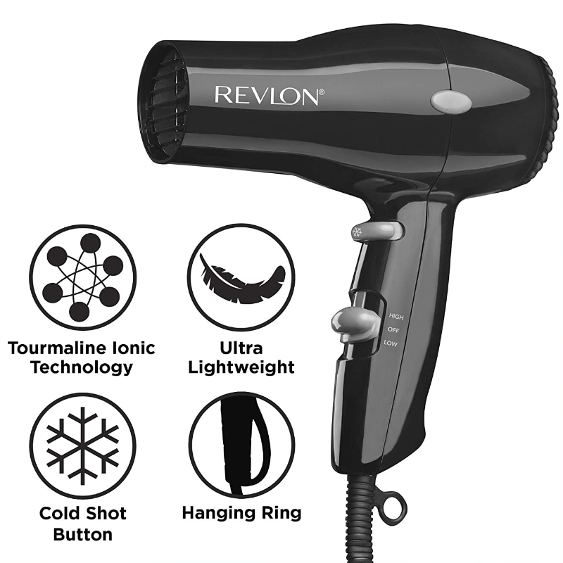 REVLON 1875W Lightweight Compact Travel Hair Dryer