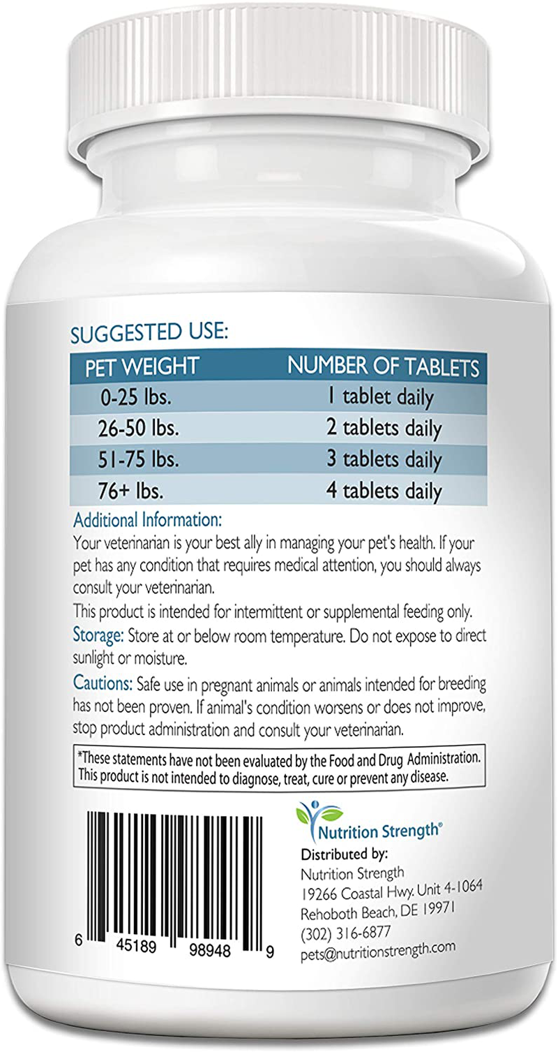 Nutrition Strength Cognitive Support for Dogs, Promotes Dog Brain Health, Mental Support for Old Dogs, Supplement for Dogs with Cognitive Difficulties, 120 Chewable Tablets