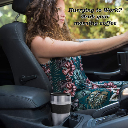Ultimate 2-In-1 Single Cup Coffee Maker & 14oz Travel Mug Combo | Portable & Lightweight Personal Drip Coffee Brewer & Tumbler Advanced Auto Shut Off Function & Reusable Eco-Friendly Filter (Lavender)