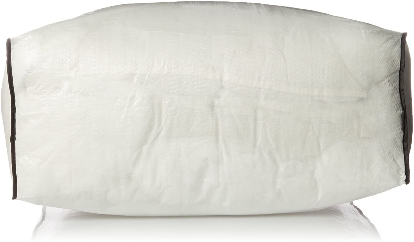 Household Essentials 2622 MightyStor Large Storage Bag with Handles | Clothing and Linen Storage Bag | White Tarp with Black Trim
