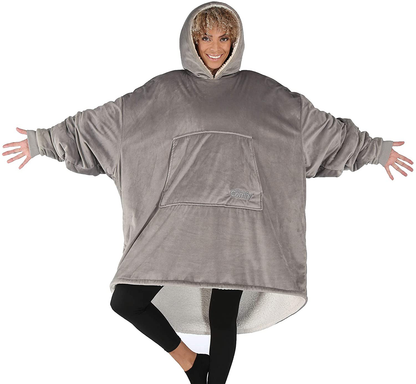 THE COMFY Original| Oversized Microfiber & Sherpa Wearable Blanket, Seen On Shark Tank, One Size Fits All