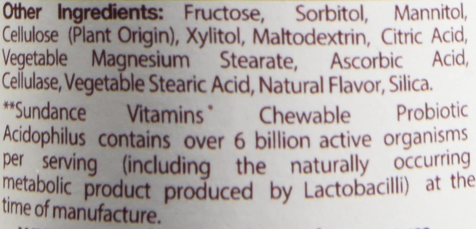Sundance Chewable Probiotic, 60 Count