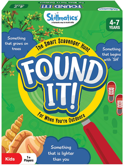 Skillmatics Card Game : Found It Outdoor Edition | Gifts, Stocking Stuffer for Ages 4-7 | Super Fun Family Game | Smart Scavenger Hunt for Kids