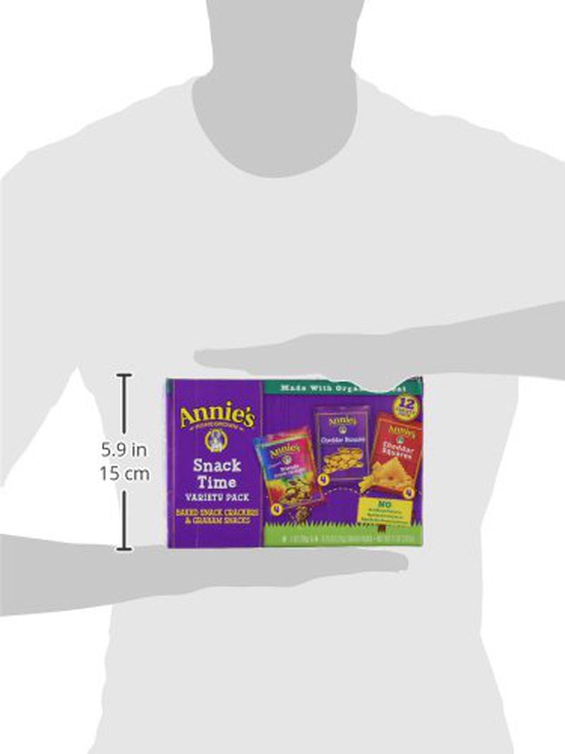 Annie's Variety Pack, Cheddar Bunnies, Bunny Grahams, Cheddar Squares, 12 ct