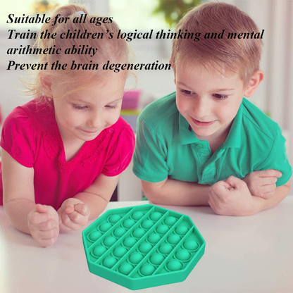 Fidget Toys Push Pop Bubble Fidget Sensory Toy - Special Needs Anxiety Stress Reliever for Adults, Durable Silicone Squeeze Sensory Toy