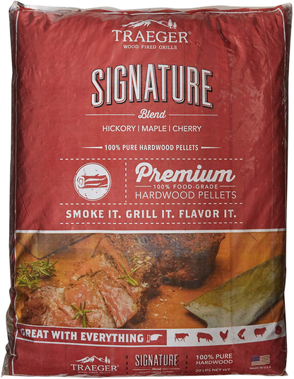 Traeger Grills PEL307 Alder 100% All-Natural Hardwood Pellets Grill, Smoke, Bake, Roast, Braise and BBQ, 20 lb. Bag