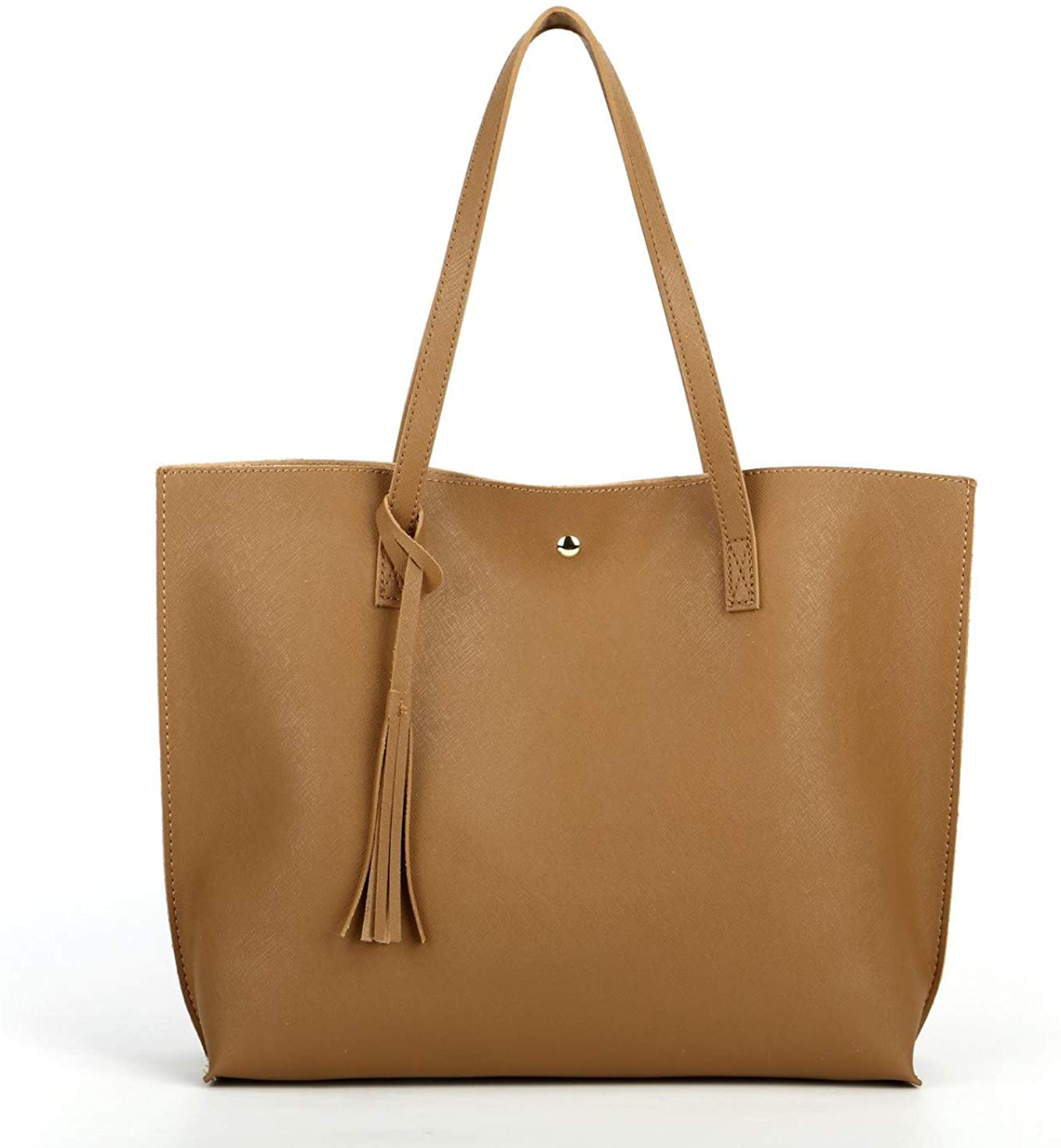 Women's Tote Bags Top Handle Satchel Handbags Faux Leather Tassel Shoulder Purse