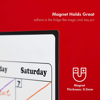 Fridge Calendar Magnetic Dry Erase Calendar Whiteboard Calendar For Refrigerator Planners 16.9 Inches X 11.8 Inches