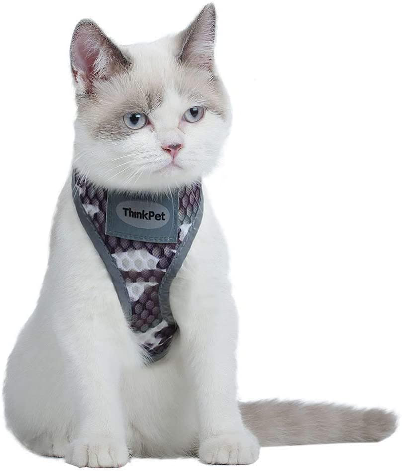 Reflective Breathable Soft Air Mesh No Pull Puppy Harness For Small To Medium Dogs And Cats