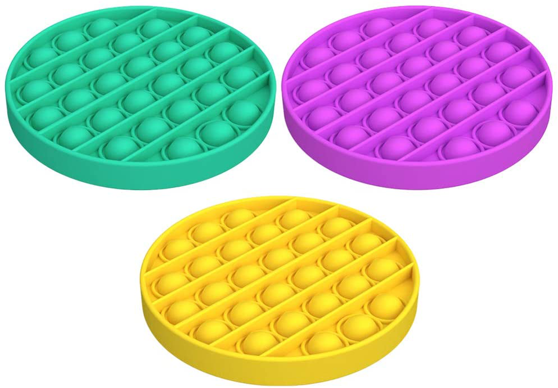 Fidget Toys Push Pop Bubble Fidget Sensory Toy - Special Needs Anxiety Stress Reliever for Adults, Durable Silicone Squeeze Sensory Toy