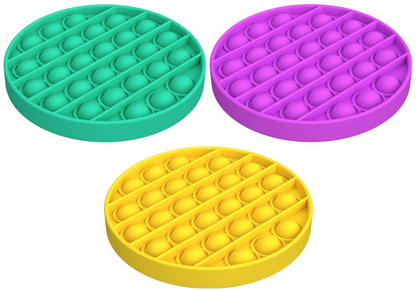 Fidget Toys Push Pop Bubble Fidget Sensory Toy - Special Needs Anxiety Stress Reliever for Adults, Durable Silicone Squeeze Sensory Toy