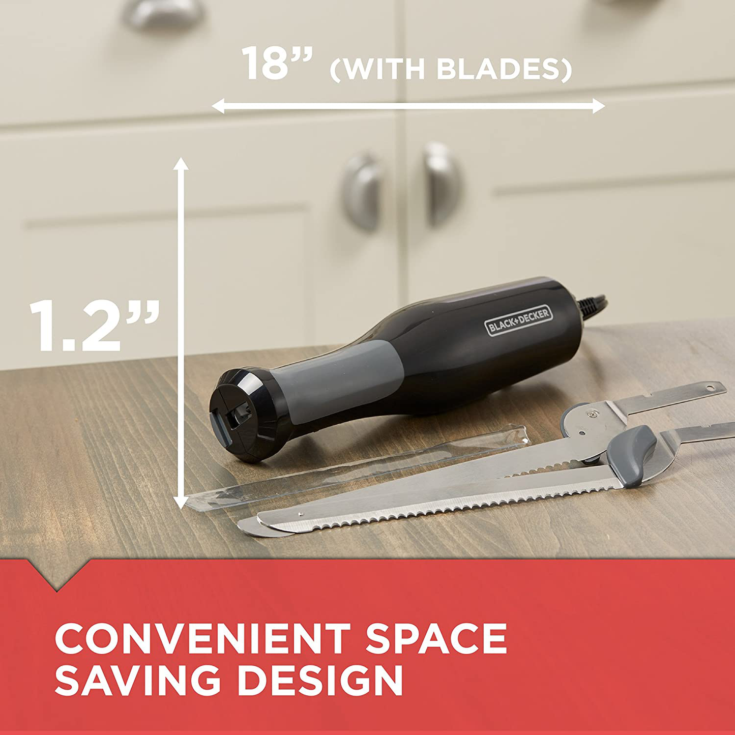 BLACK+DECKER 9-Inch Electric Carving Knife with Comfort Grip Handle