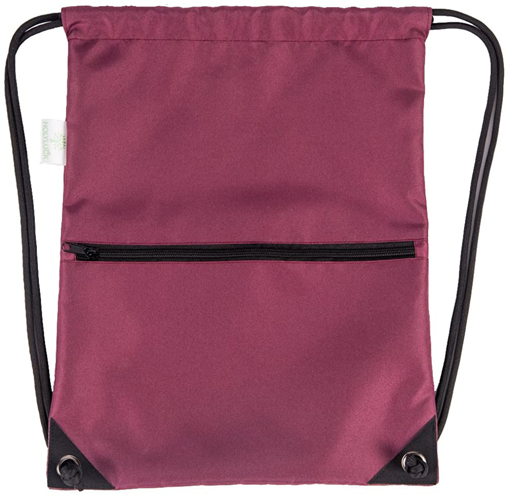 HOLYLUCK Drawstring Backpack Bag Sport Gym Sackpack
