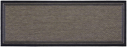Gertmenian Tropical Collection Outdoor Rug Patio Area Carpet, 2x6 Runner, Nut Brown Black Border