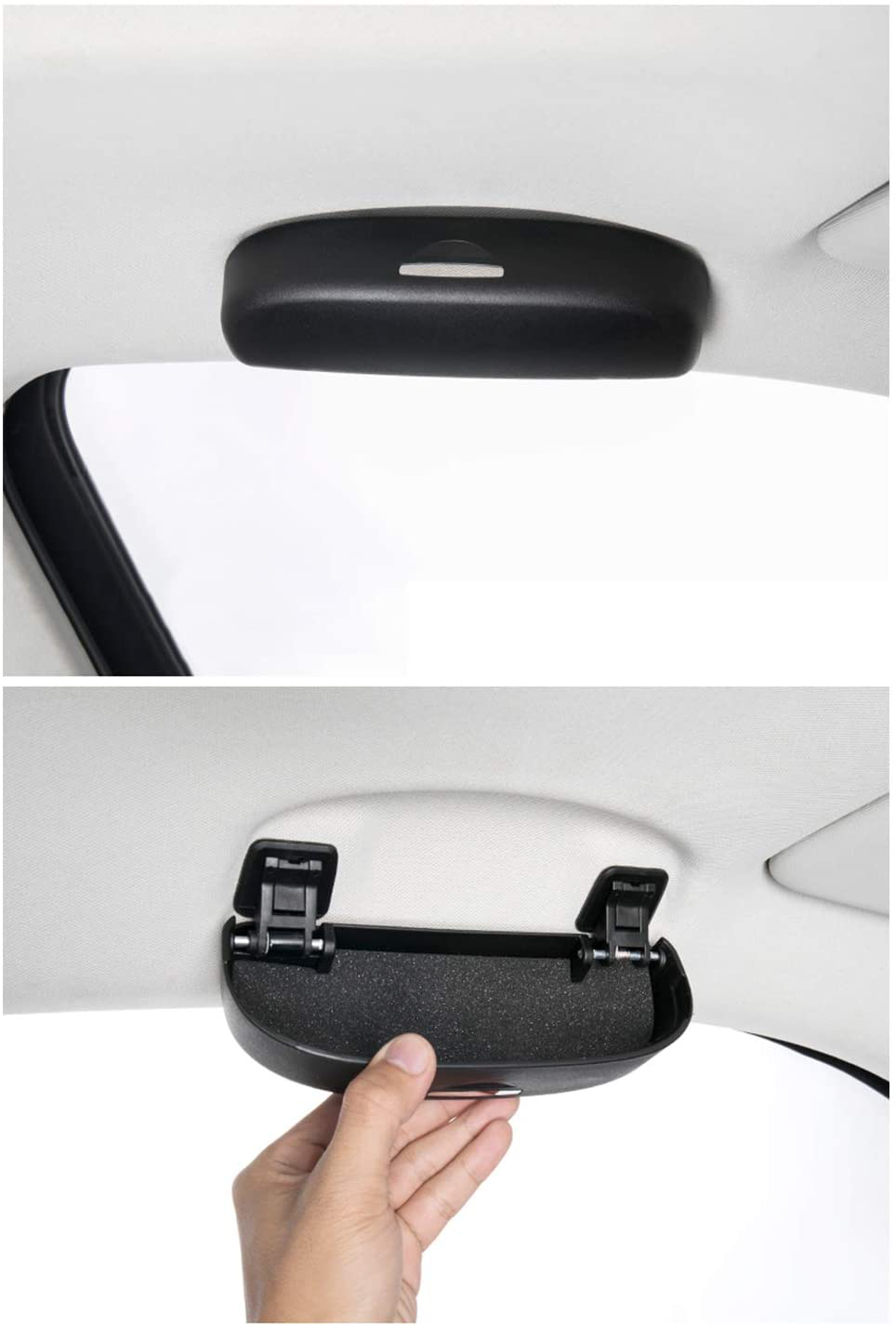 LFOTPP Car Sunglasses Sun Glass Holder Case Eyeglasses Storage Box for 2018+ CRV CR-V, Interior Accessories Autos Parts (Black A Style)