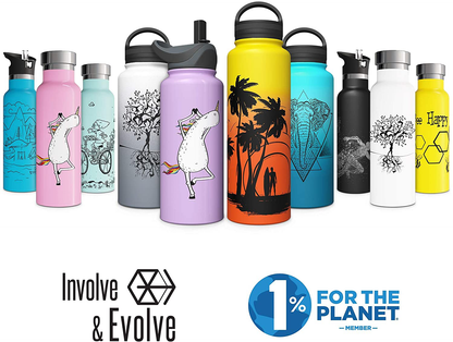Replacement Straw Lids for Wide Mouth Sports Vacuum Insulated Double Walled Water Bottles