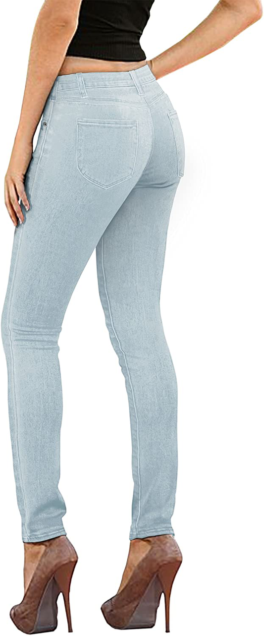 Hybrid & Company Womens Super Comfy Stretch Denim 5 Pockets Jeans
