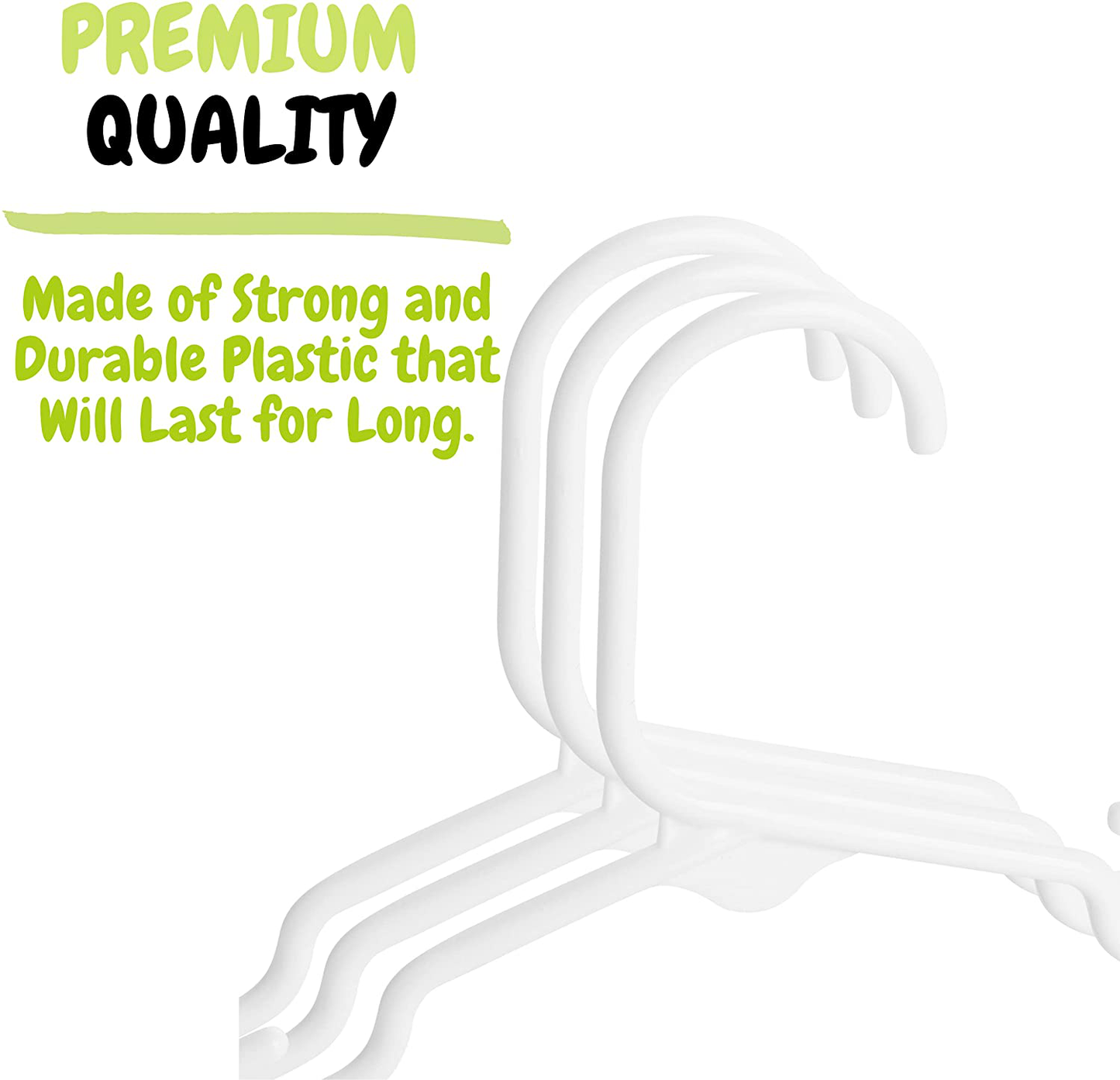 Mr. Pen- Plastic Kids Hangers, 10 Pack, Baby Hangers, Baby Hangers for Nursery, Baby Clothes Hangers, Baby Hangers for Closet, Kid Hangers, Kids Hangers Plastic, Childrens Hangers, Small Hangers.