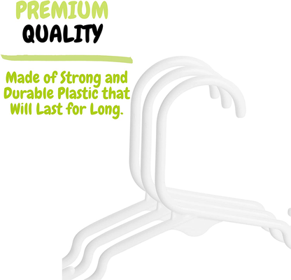 Mr. Pen- Plastic Kids Hangers, 10 Pack, Baby Hangers, Baby Hangers for Nursery, Baby Clothes Hangers, Baby Hangers for Closet, Kid Hangers, Kids Hangers Plastic, Childrens Hangers, Small Hangers.