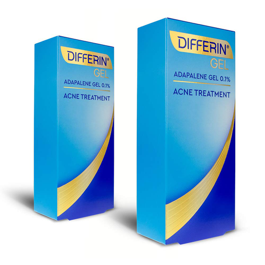 Acne Treatment Differin Gel, 60 Day Supply, Retinoid Spot Treatment for Face with 0.1% Adapalene, Gentle Skin Care for Acne Prone Sensitive Skin, 15g Tube (Pack of 2)
