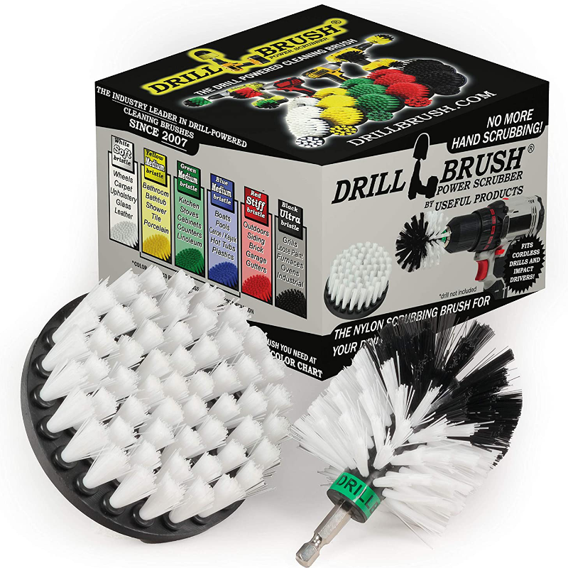 2 Piece BBQ Grill Brush Accessory Set For Power Drill