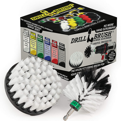 2 Piece BBQ Grill Brush Accessory Set For Power Drill