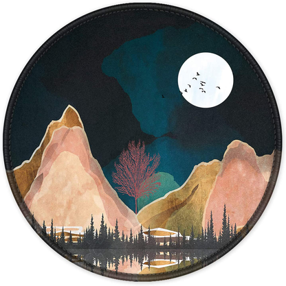 ITNRSIIET Mouse Pad, Colorful Geometric Pattern Design Round Mousepad. Customized Gaming Mousepads for Laptop and Computer. Cute Design Desk Accessories. Non-Slip, Stitched Edges, Waterproof