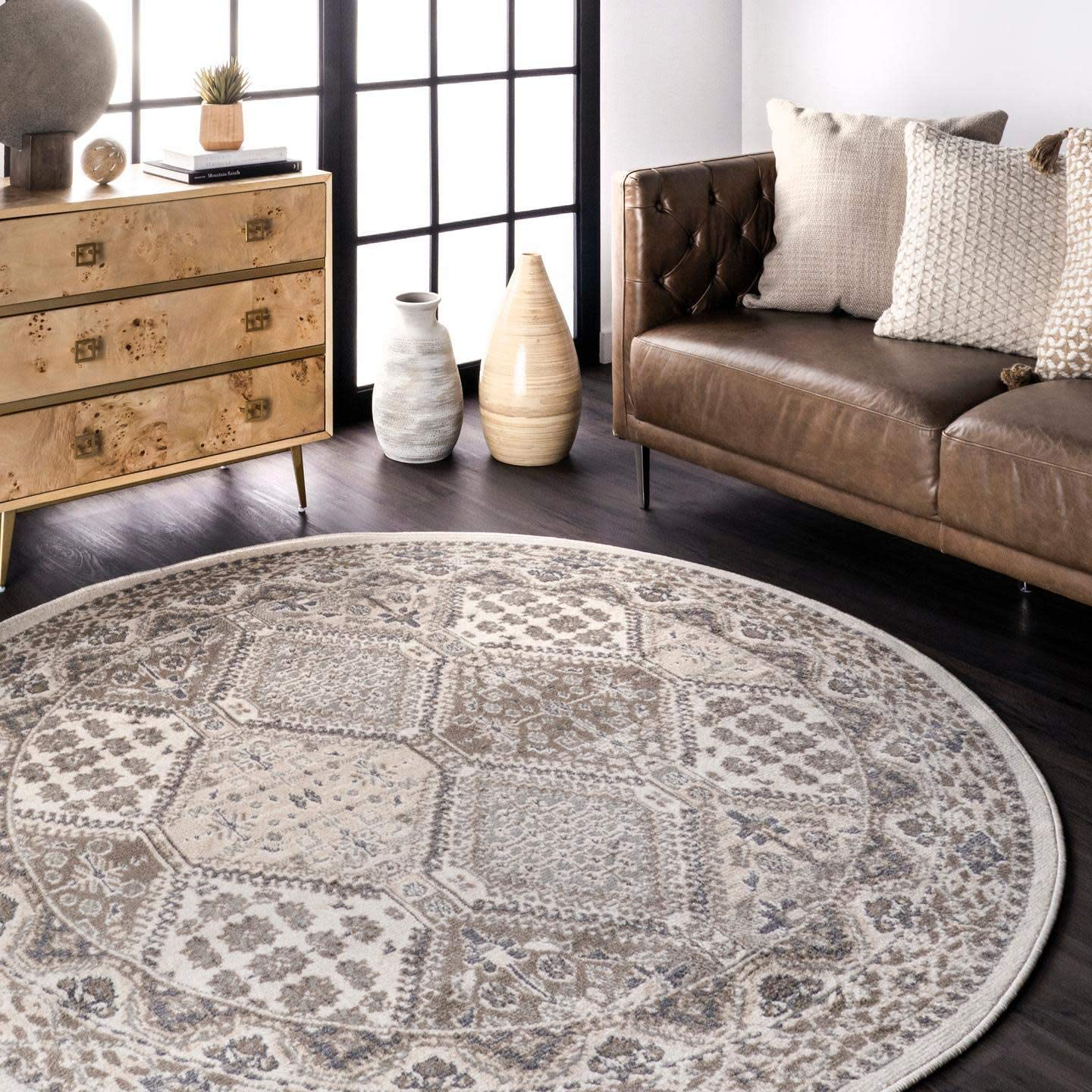 nuLOOM Becca Vintage Tile Runner Rug, 2' 6" x 10', Beige