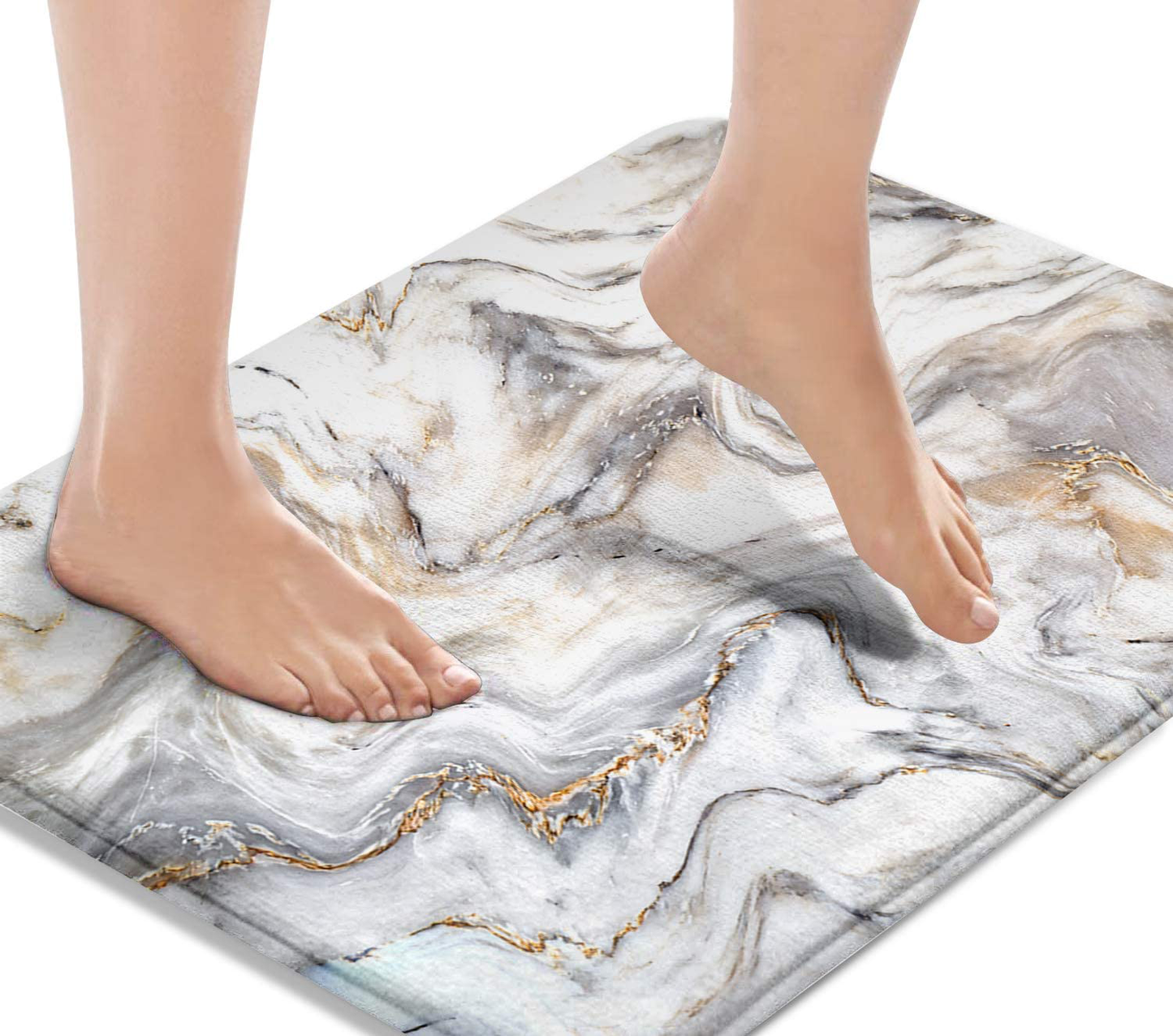 Bath Mats for Bathroom, Bathroom Mats Rugs Non-Slip,  Washable Cover 