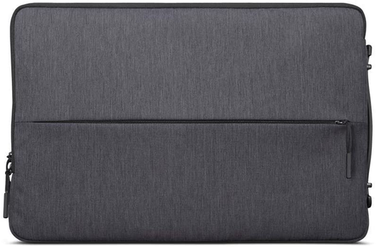 Lenovo Urban Laptop Sleeve for 15.6" Notebook, Water Resistant, Soft Padded Compartments, Accessory Storage, Reinforced Rubber Corners, Extendable Handle, GX40Z50942, Charcoal Grey