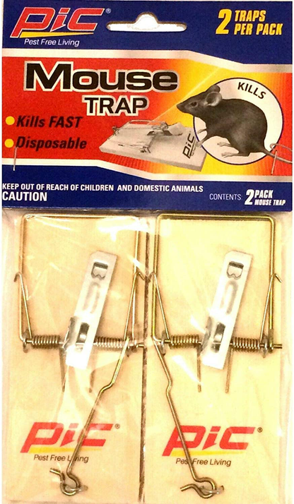 Pic Mtw-2c/S Wood Mouse Traps
