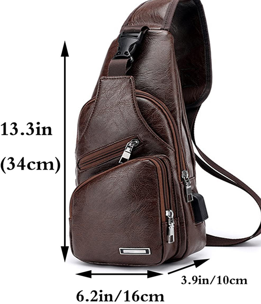 Sling Bags Small Chest Shoulder Crossbody Messenger Hiking Multipurpose Daypack Backpack
