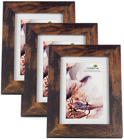 Scholartree Wooden Grey 8x10 Picture Frame 2 Set in 1 Pack