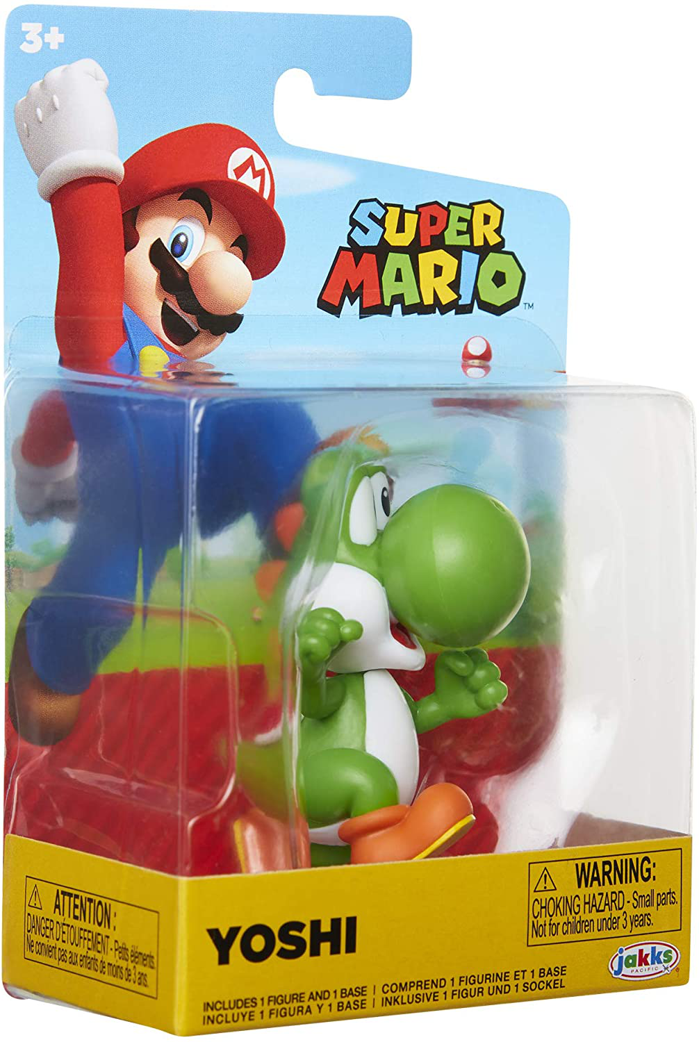 SUPER MARIO Action Figure 2.5 Inch Running Yoshi Collectible Toy