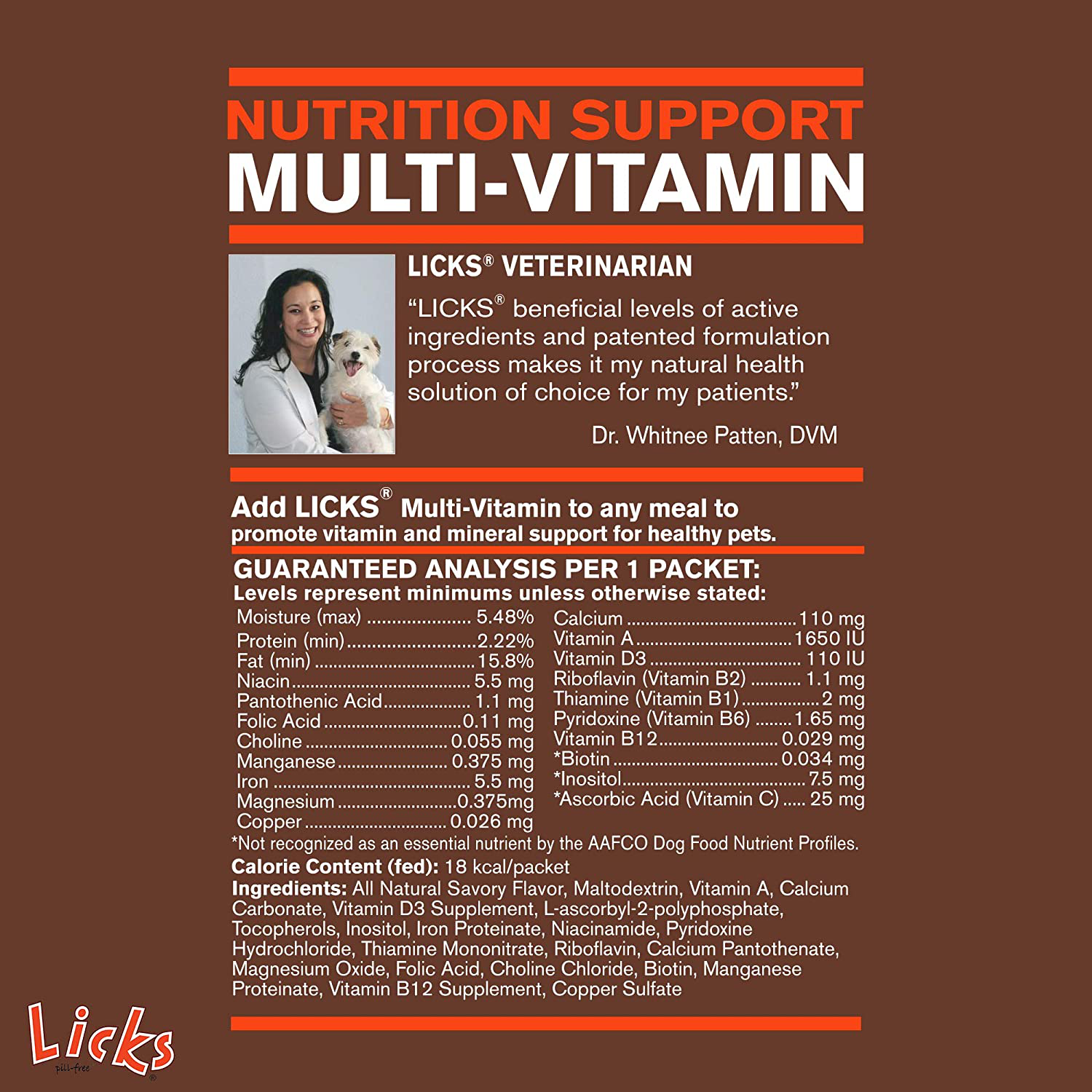Licks - Little Dog Vitamins and Supplements - Dog Multi-Vitamin Supplements - LiquiPaks - 10 Use