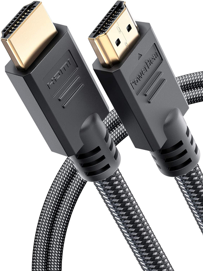 Multi Pack PowerBear 4K HDMI Cables Braided Nylon & Gold Connectors, 4K @ 60Hz, Ultra HD, 2K, 1080P, ARC & CL3 Rated