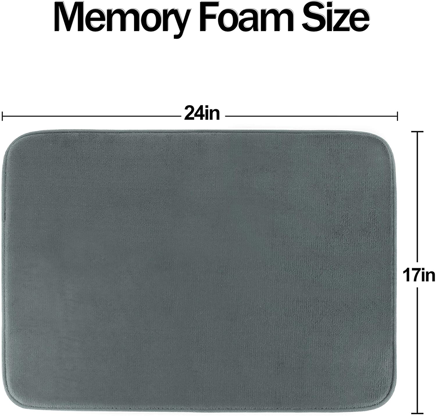 Memory Foam Bathroom Rugs Non-Slip Water Absorbent Fast Dry Luxury Soft Bath mat