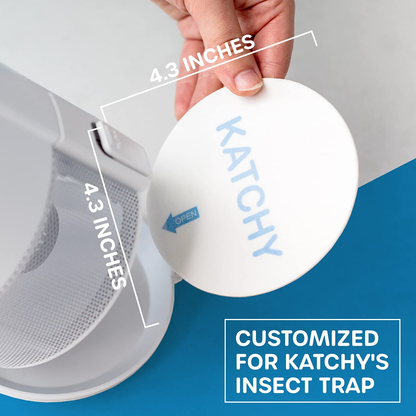 KATCHY Insect Trap 4-Pack of Refillable Glue Boards