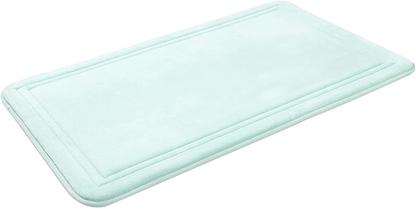 Memory Foam Bath Mat Non Slip Absorbent Super Cozy Velvet Bathroom Rug Carpet, Machine Washable