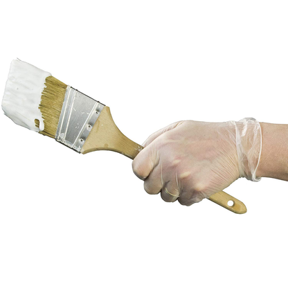 X3 Clear Vinyl Industrial Gloves, Box of 100, 3 Mil, Size Large, Latex Free, Powder Free, Disposable, Food Safe, GPX346100-BX