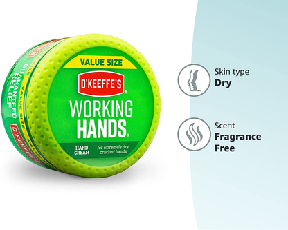 O'Keeffe's Working Hands Hand Cream in Jar, 6.8oz (Pack of 12) (105862)