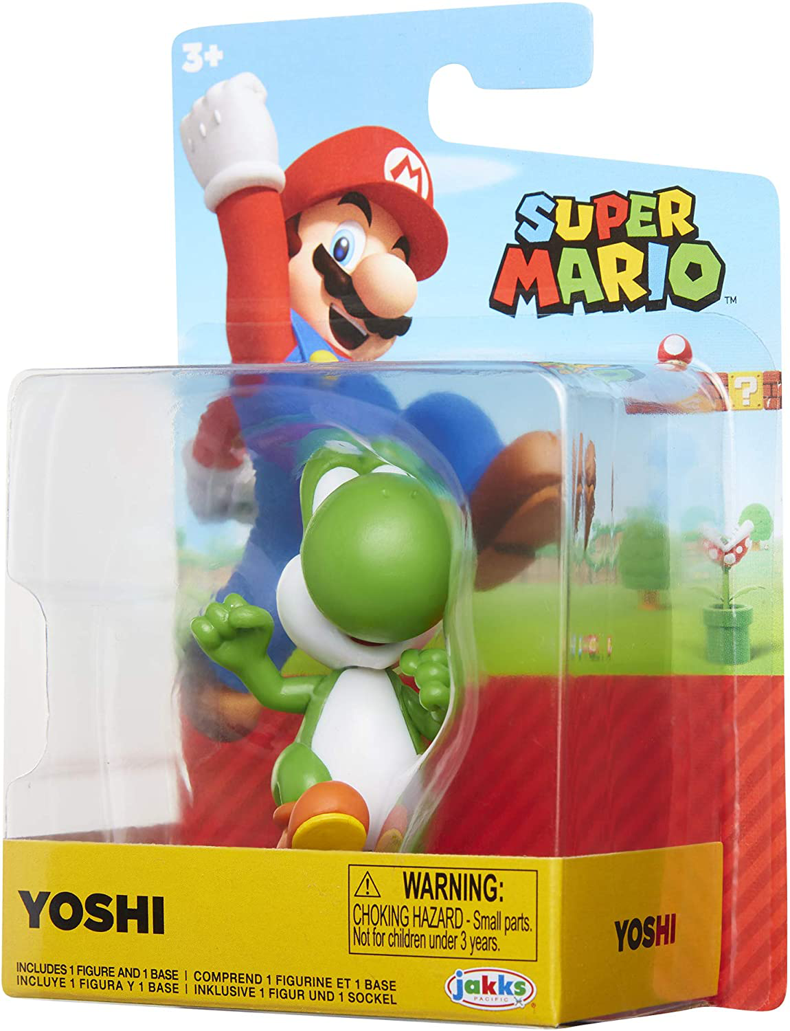 SUPER MARIO Action Figure 2.5 Inch Running Yoshi Collectible Toy