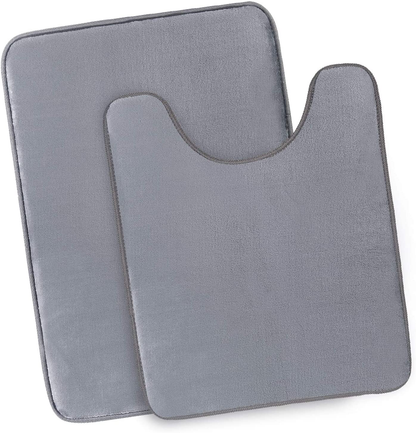 Memory Foam Bath Mat Rug, Comfortable Super Absorbent Machine Wash Non-Slip Thick Bathroom Rug