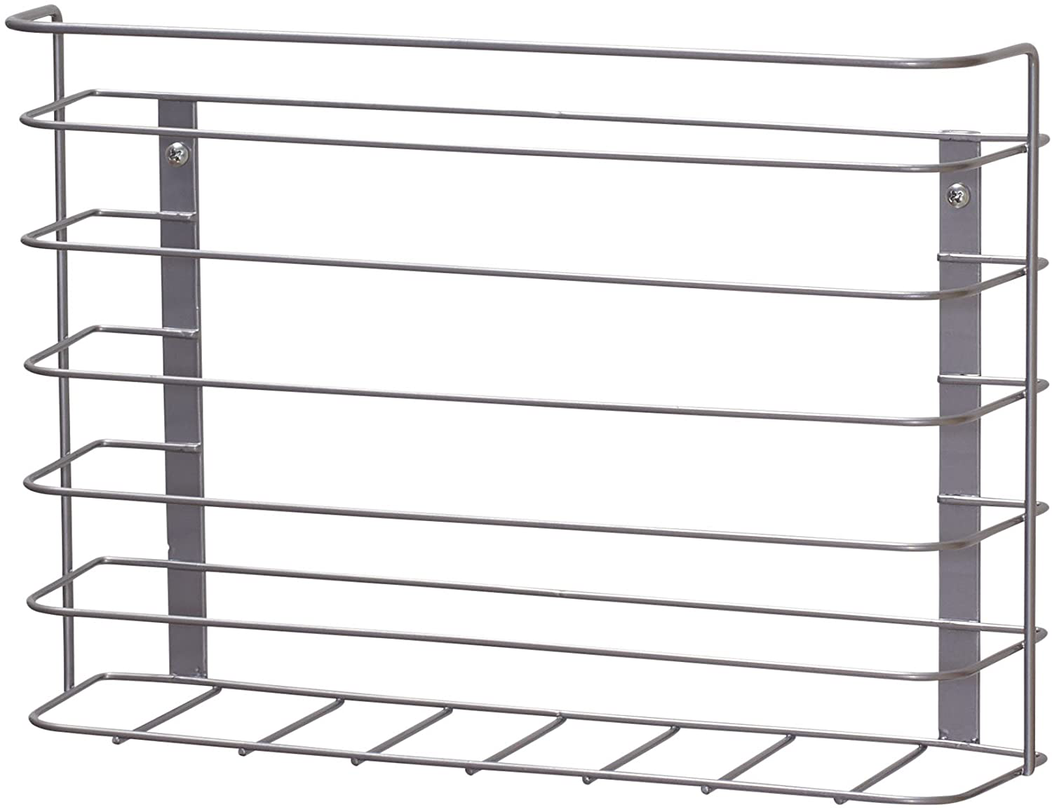 Household Essentials 1229-1 Tall Basket Door Mount Cabinet Organizer | Mounts to Solid Cabinet Doors or Walls