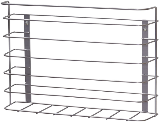 Household Essentials 1229-1 Tall Basket Door Mount Cabinet Organizer | Mounts to Solid Cabinet Doors or Walls